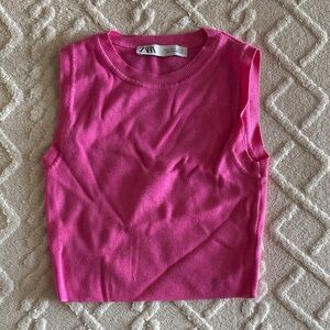 Zara Fuchsia Knit Tank